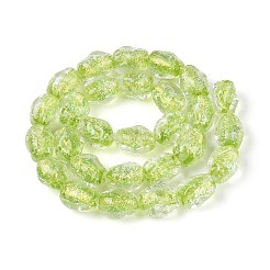 Handmade Foil Glass Beads Strands&nbsp;FOIL-N033-02E