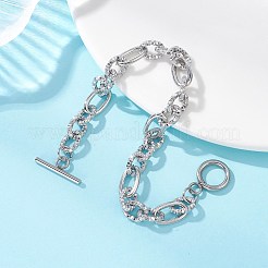 304 Stainless Steel Figaro Chain Bracelets for Women Men&nbsp;BJEW-JB12900