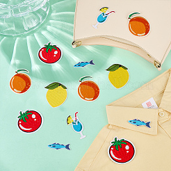 20Pcs 5 Styles Computerized Embroidery Cloth Iron on/Sew on Patches&nbsp;PATC-MA0001-63