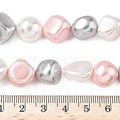 Electroplated Shell Pearl Beads Strands&nbsp;BSHE-D301-02D