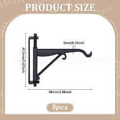 Alloy Hook Hanger Model for Miniature Dollhouse Accessories&nbsp;FIND-WH0126-42A