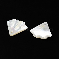 Natural White Shell Charms&nbsp;SSHEL-M022-08