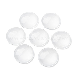 Transparent Glass Cabochons&nbsp;GGLA-R026-20mm