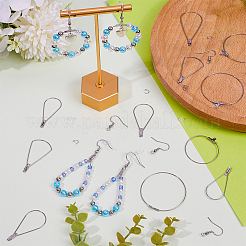 304 Stainless Steel Teardrop Ring Hoop Earrings Making Kits&nbsp;DIY-SC0025-90