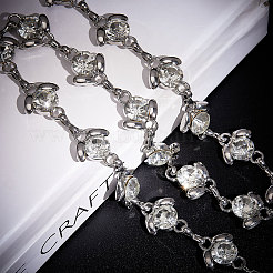 Alloy Flower Link Chain Waist Chains&nbsp;FIND-WH0421-95P