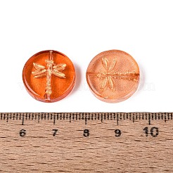 Baking Paint Transparent Glass Beads&nbsp;DGLA-N018-30G
