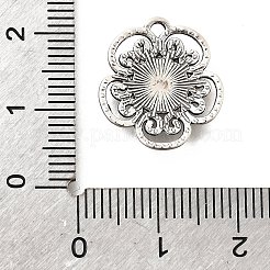 Tibetan Style Alloy Pendant Cabochon Settings for Enamel&nbsp;FIND-D042-09A-AS