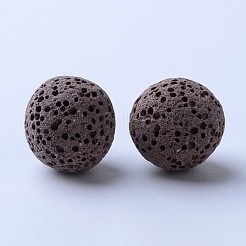 Unwaxed Natural Lava Rock Beads&nbsp;X-G-F325-16mm-M