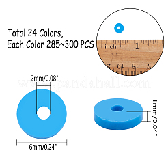 Handmade Polymer Clay Beads&nbsp;CLAY-PH0001-13-6mm