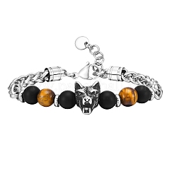 Tiger Eye Beaded Bracelets&nbsp;PW-WG63DC0-01