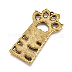 Alloy Open Back Bezel Pendants&nbsp;PALLOY-M184-01AB-RS