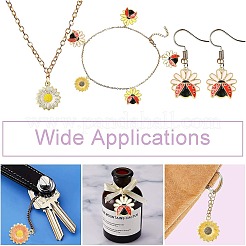 30Pcs 6 Styles Rack Plating Alloy Enamel Pendants&nbsp;ENAM-CJ0006-25