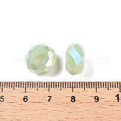Imitation Jade Glass European Beads&nbsp;GPDL-N005-B14mm-A02