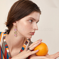 DIY Blank Oval Earring Making Kit&nbsp;DIY-DC0002-07