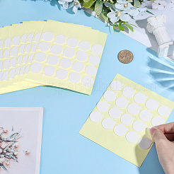 25Sheets Flat Round Double-faced Self-adhesive Paper Stickers&nbsp;AJEW-SP0004-25A