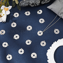 16Pcs 201 Stainless Steel Pendants&nbsp;STAS-BBC0008-42P