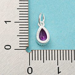 925 Sterling Silver Birthstone Charms&nbsp;STER-G035-01B-01