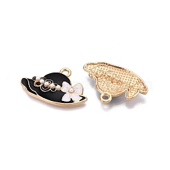Rack Plating Alloy Enamel Pendants&nbsp;ENAM-N056-422