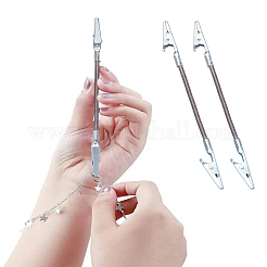2Pc Iron Bracelet Tool Jewelry Helper Alligator Clip&nbsp;AJEW-LP0003-25