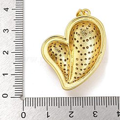 Rack Plating Brass Micro Pave Cubic Zirconia Pendants&nbsp;KK-I718-19C-G