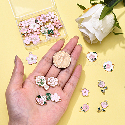 30Pcs 15 Styles Alloy Enamel Pendants&nbsp;ENAM-YW0005-75