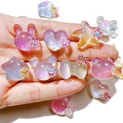 Gradient Color Resin Cabochones&nbsp;PW-WG4841A-01
