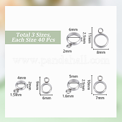 120Pcs 3 Styles 304 Stainless Steel Tube Bails&nbsp;STAS-UN0062-19