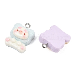 Opaque Resin Pendants&nbsp;RE-CBA5D24-04