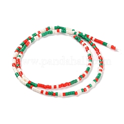 Christmas Theme Handmade Lampwork Beads Strands&nbsp;LAMP-L078-008L