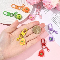 6Pcs Resin Pendant Decorations&nbsp;HJEW-YW00253