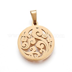 304 Stainless Steel Pendants&nbsp;STAS-P234-15G