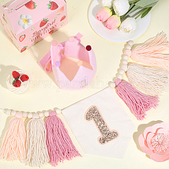 Polyester Braided Tassel Banners&nbsp;HJEW-WH0039-48D