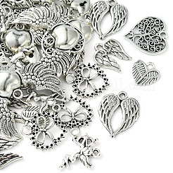 50Pcs 10 Style Tibetan Style Alloy Pendants&nbsp;FIND-YW0003-03