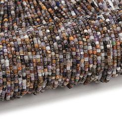 Natural Purple Fluorite Beads Strands&nbsp;G-RM2025-D51-2x2mm