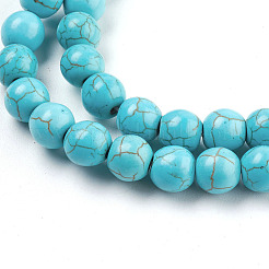 Synthetic Turquoise Beads Strands&nbsp;TURQ-S192-8mm-2