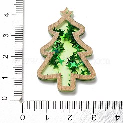 Christmas Theme Opaque Printed Acrylic Pendants&nbsp;SACR-Z005-02C