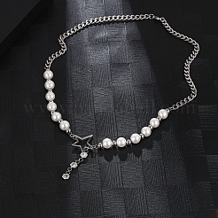 Star Pendant Necklace with Imitation Pearl&nbsp;TK4545