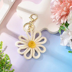 Polyester Flower Keychain&nbsp;KEYC-TAC00065-02