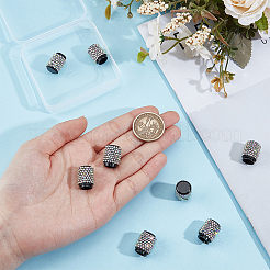 8Pcs Rubber Rhinestone Tire Valve Stem Caps&nbsp;FIND-GF0009-36B