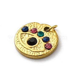 304 Stainless Steel Colorful Rhinestone Pendants&nbsp;STAS-E550-07G