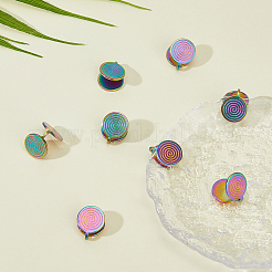 8Pcs 304 Stainless Steel Vortex Cuff Earrings&nbsp;EJEW-FI0003-30