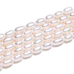 Natural Cultured Freshwater Pearl Beads Strands&nbsp;PEAR-N012-04M-01