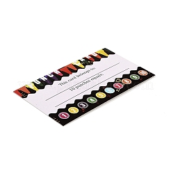 Rectangle Paper Reward Incentive Card&nbsp;DIY-K043-03-08