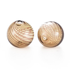 Transparent Handmade Blown Glass Globe Beads&nbsp;GLAA-T012-40A-01
