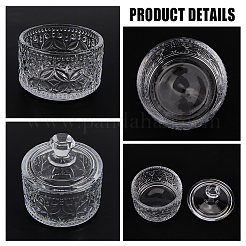 1Pc Glass Candy Jar with Lid&nbsp;AJEW-CN0005-13B