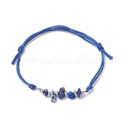 5Pcs Natural Mixed Stone Chips Braided Bead Bracelet Sets&nbsp;BJEW-JB09869-02