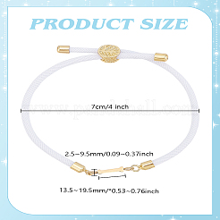 1pc Adjustable Nylon Cord Slider Bracelets for Women&nbsp;BJEW-LP0001-33I-G