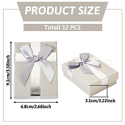 Rectangle Paper Jewelry Gift Boxes with Bowknot&nbsp;CON-TAC0010-89B