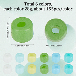 168G 6 Colors Opaque Baking Paint Glass Seed Beads&nbsp;SEED-SP0001-03A-01