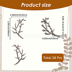 16Pcs Tibetan Style Alloy Multi-Strand Links&nbsp;FIND-SC0016-20